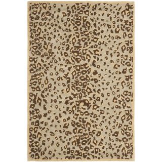 Martha Stewart Kalahari Horizon Sand Beige Wool/ Viscose Rug (4 X 6)