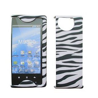 For Sprint Kyocera Echo M9300 Accessory   White Black Zebra Designer Hard Case Cover Cell Phones & Accessories