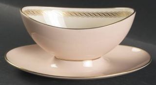 Lenox China Caribbee Gravy Boat with Attached Underplate, Fine China Dinnerware