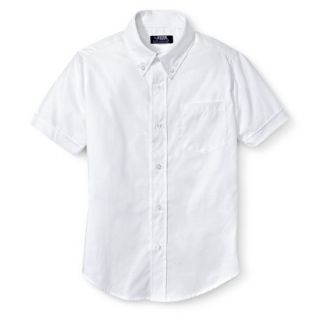 French Toast Boys School Uniform Short Sleeve Oxford Shirt   White 7
