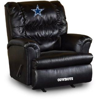 NFL Dallas Cowboys Big Daddy Leather Recliner  Sports Fan Recliners  Sports & Outdoors