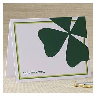 Personalized Irish Shamrock Note Cards & Envelopes: Health & Personal Care