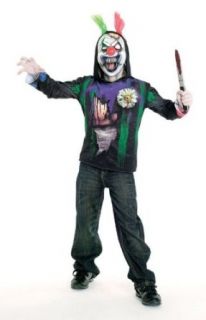 Morris Costumes Gruesome Giggles Child 12 14 Hoodie Half Mask: Clothing