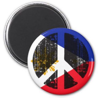 Peace In Philippines Refrigerator Magnets