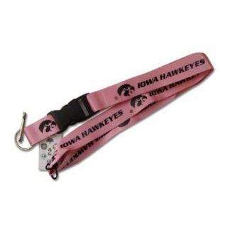 Iowa Hawkeyes Lanyard Keychain Id Ticket Clip   Pink : Sports Related Key Chains : Sports & Outdoors