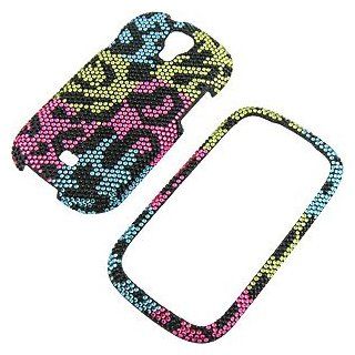 Rhinestones Protector Case for Samsung Stratosphere II SCH i415, Multi Color Leopard Print Full Diamond: Cell Phones & Accessories