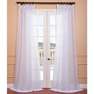 Signature White Double Layer Sheer Curtain Panel EFF Sheer Curtains