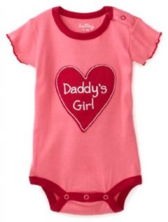 Hatley   Baby Girls Infant Daddy's Girl One Piece Bodysuit, Pink, 18 24 Months: Clothing