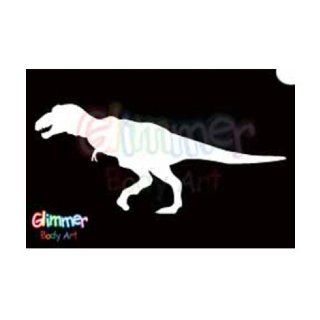 Glimmer Body Art Glitter Tattoo Stencils   T Rex (5/pack): Toys & Games
