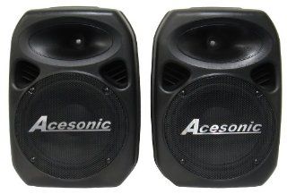 Acesonic PS 420 400W Professional 10" Powered Stereo Speaker System: Electronics
