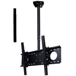 VideoSecu Plasma TV Ceiling Mount LCD Monitor Drop Bracket for Vizio VW37L VX37L GV42L L42 VU42LF VW42L VX42L GV46LHDTV10A GV4 VW46LF GV42LF VW42L VW42LF SV420XVT VP423 VP422 VO42LF VO47LF GV47LF SV470XVT with Bonus 19.7 inch extension pole for ceiling mou