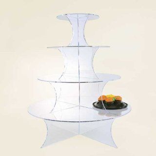 4 TIER "WEDDING CAKE STYLE" DISPLAY FOR DESSERTS: Kitchen & Dining
