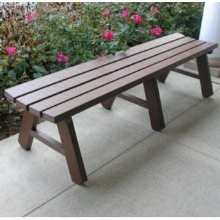 Ashland Portable Backless Bench : Outdoor Benches : Patio, Lawn & Garden