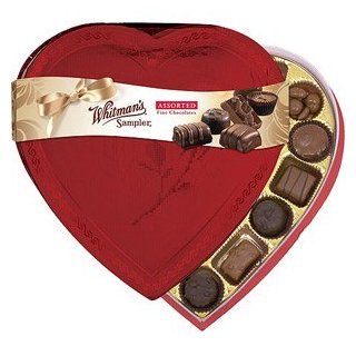 WHITMANS VALENTINES DAY CANDY CHOCOLATE HEART BOX ASSORTED FINE CHOCOLATES 13.2 OZ : Gourmet Chocolate Gifts : Grocery & Gourmet Food