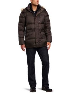 Marc New York Andrew Marc Men's Mid Length Down Jacket Coat Coyote Fur at  Mens Clothing store