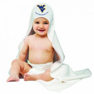 NCAA West Virginia Mountaineers Hooded Baby Towels : Infant And Toddler Sports Fan Apparel : Clothing