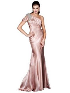 Jovani 5169, One Shoulder Satin Gown at  Womens Clothing store
