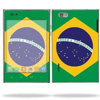 MightySkins Protective Skin Decal Cover for LG Intuition (Verizon) Cell Phone Sticker Skins Brazilian flag: Cell Phones & Accessories