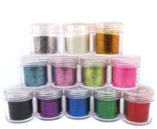 Yesurprise 12X Fine Glitter Powders For Nail Art (10G Jar) Code: #422 : Nail Art Equipment : Beauty