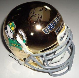 EVERETT GOLSON signed *NOTRE DAME IRISH* UN DEFEATED 12 0 mini helmet W/COA   Autographed College Mini Helmets Sports Collectibles