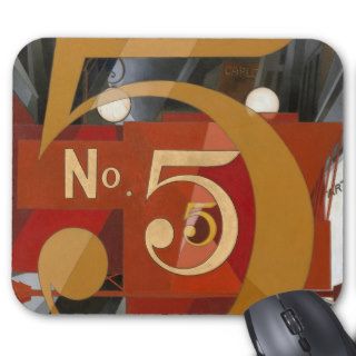 I Saw the Figure 5 in Gold by Charles Demuth Mouse Pad