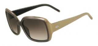 Lacoste Women's Plastic Frame Sunglasses   L623S (Grey/Beige): Clothing