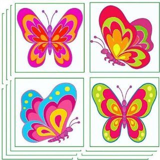 Playwrite Childrens Temporary Tattoos Butterfly Party Bag Fillers x24: Health & Personal Care