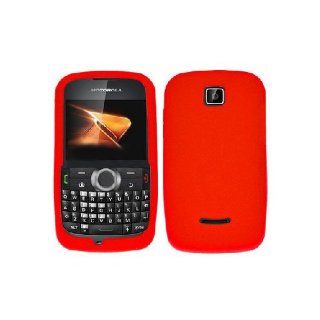 Motorola Theory WX430 Red Soft Silicone Gel Skin Cover Case Cell Phones & Accessories