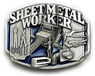 SHEET METAL WORKER Belt Buckle Fabrication Tools Union: Clothing