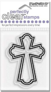 Open Cross Clear Unmounted Rubber Stamp (SSC440):