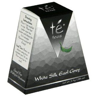 Te Tea Silken Pyramid Whole Leaf Tea Bags, White Silk Earl Grey, 0.08 Ounce Single Serve Pyramid Sachets (Pack of 60) : Black Teas : Grocery & Gourmet Food