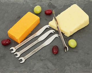 spanner cutlery   set of mini cheese knives by me and my car