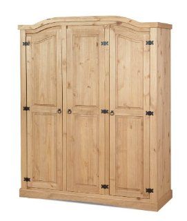 Shop Transcontinental Group Aztec Corona Mexican Pine Arched 3 Door Wardrobe at the  Furniture Store. Find the latest styles with the lowest prices from Transcontinental Group Ltd.