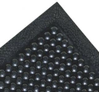 NoTrax Rubber 447 Comfort Eze Anti Fatigue Drainage Mat, for Wet Areas, 18" Width x 24" Length x 3/8" Thickness, Black: Floor Matting: Industrial & Scientific