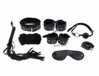 Fetish Bondage Kit Under the Bed S&m Restraints Set Black Leather Beginner Sex Toy Health & Personal Care