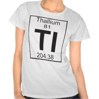 Element  81   tl (thallium) tee shirt