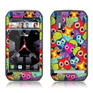 Fincibo (TM) Motorola Photon 4G Accessories Skin Vinyl Decal Sticker   Cute Owls In Forest: Cell Phones & Accessories