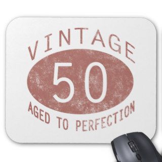 50th Birthday Vintage Humor Mousepad