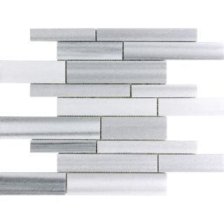 Annex Grigio Natural Stone Mosaic Wall Tile (Common: 12 in x 13 in; Actual: 12 in x 12 in)