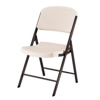 Lifetime Heavy Duty Folding Chair  Almond (4 Pack)