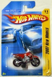 Mattel Hot Wheels 2007 New Models 1:64 Scale Red Wastelander Die Cast Motorcycle #011: Toys & Games