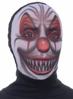Scary Clown Hooded Mask: Clothing