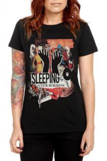 Sleeping With Sirens Collage Girls T Shirt Size : X Small: Clothing