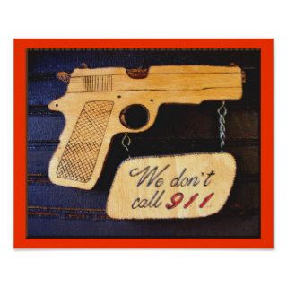 Gun Poster Sign