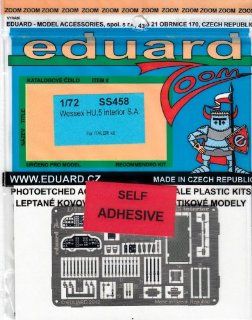 EDUSS458 1:72 Eduard Color Zoom PE   Wessex HU.5 Interior Detail Set (for use with the Italeri model kit): Toys & Games