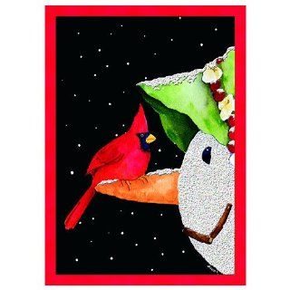 Boxed Christmas Cards   GLITTER CARDINAL   14 Pack: Health & Personal Care