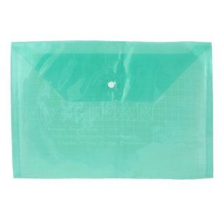 Green Clear Water Proof Plastic A4 Paper Document File Bag Case Holder Organizer : Conversion File Folders : Office Products