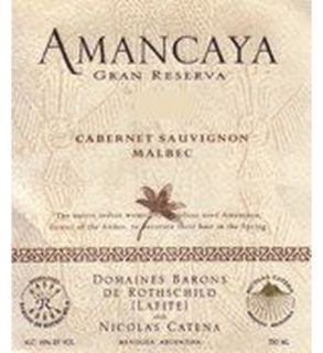 Amancaya Malbec cabernet Gran Reserva 2010 750ML: Wine