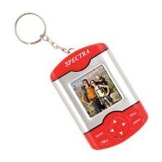 Brand New SPECTRA Digital Photo Frame Keychain Red Jpeg Or Bitmap Formats Clock With Alarm : Digital Picture Frames : Camera & Photo