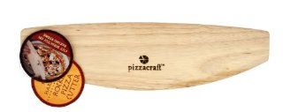 Pizzacraft PC0209 Hardwood Rocking Wood Pizza Cutter  Pizza Grilling Stones  Patio, Lawn & Garden